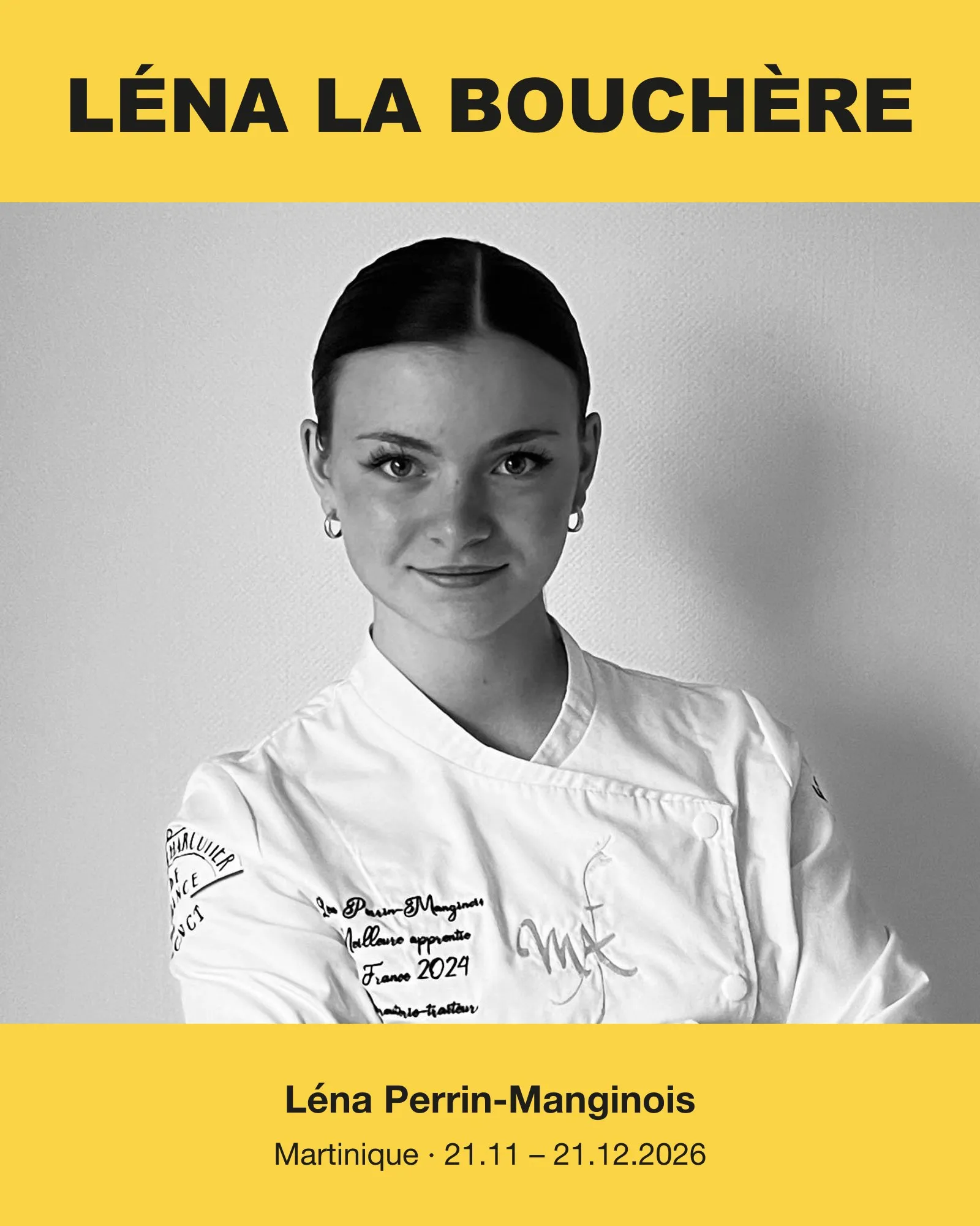 Léna la Bouchère arrive en Martinique